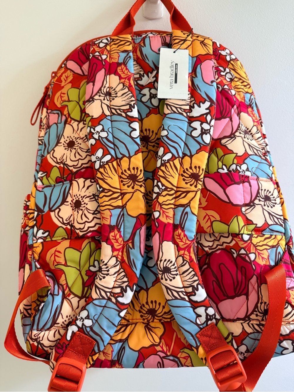 Vera Bradley Essential “LARGE” Vibrant Floral Backpack — Midday Garden NWT - Picture 5 of 12